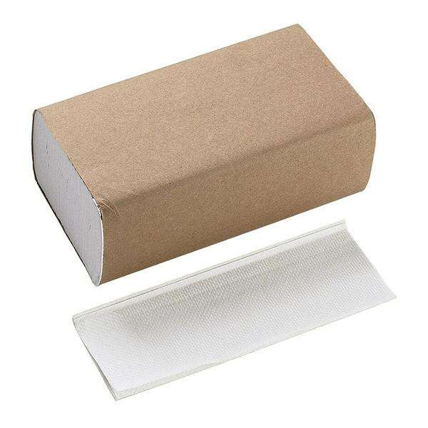 Towel Genuine Joe Multifold White 9.4 in x 9.25 in 4000/Case